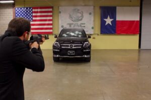 Mercedes-Benz GL Shot At With AK-47 With CEO In Driver’s Seat