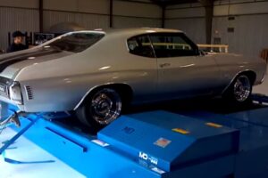 1970 Chevy Chevelle SS with a 454 doing a quarter mile run on a Mustang Dynamometer.