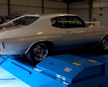 1970 Chevy Chevelle SS with a 454 doing a quarter mile run on a Mustang Dynamometer.