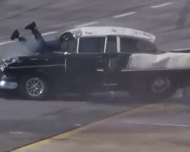 This ’55 Chevrolet Bel Air Driver Is Lucky To Be Alive!