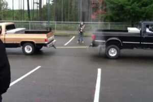 Chevy Truck vs Ford Truck Tug Of War
