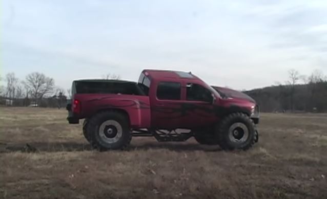 Chevy truck jump fail