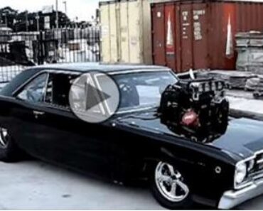 1968 blown Dodge Dart is showing off its powers!