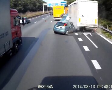 Terrible crash in Belgium, and one “lucky to be alive” girl!