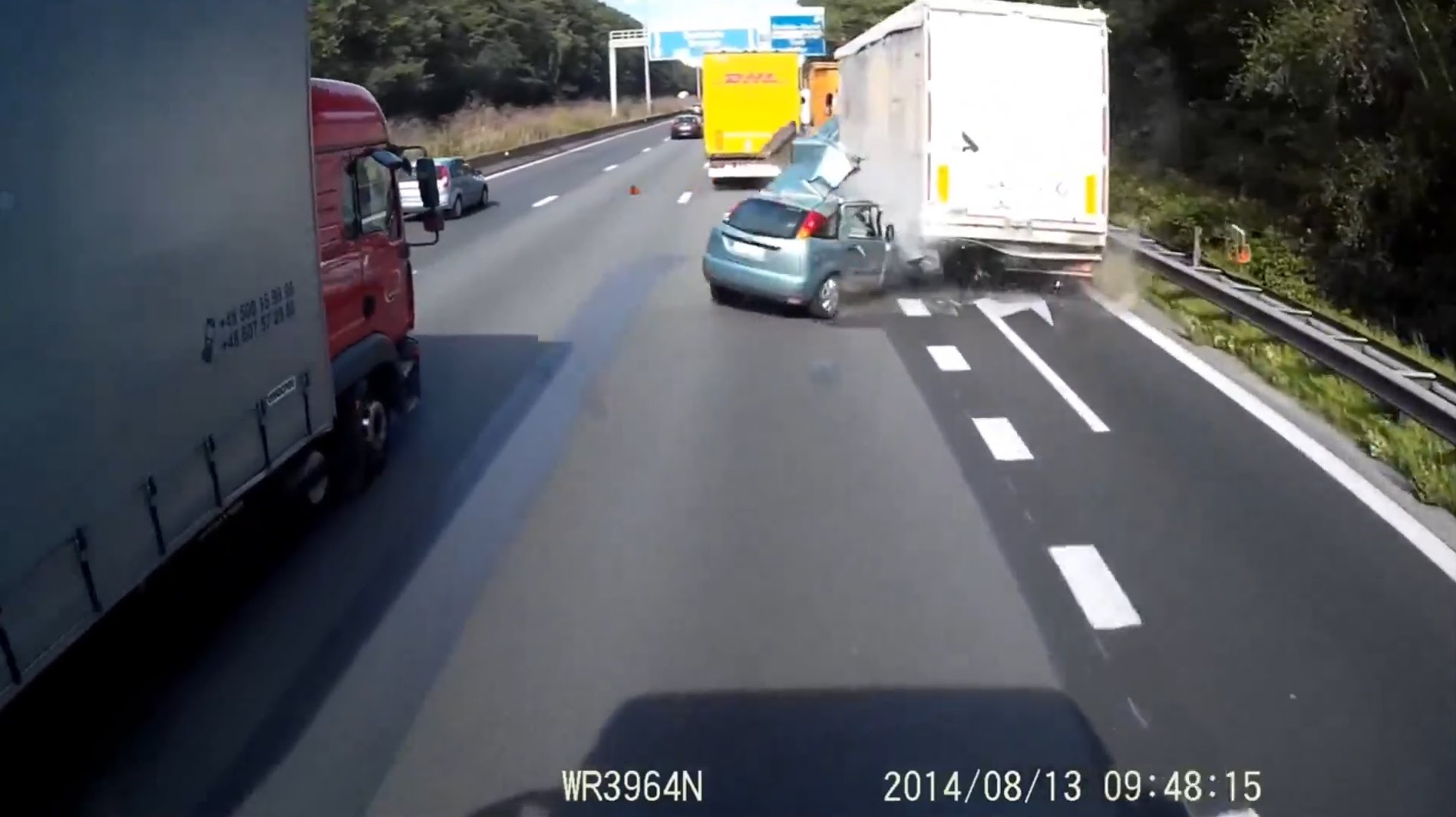 Terrible crash in Belgium