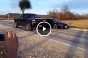 A Duramax Takes On A Shelby Cobra In A Drag Race!