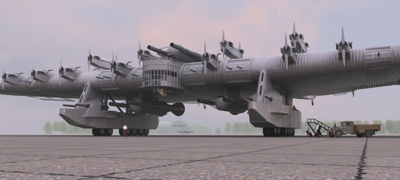 Russian Flying Fortresses - UNBELIEVABLE Aircraft Looks Like Spaceship