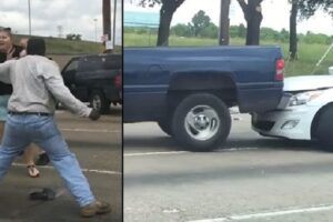 This Insane Road Rage Incident Has It All, From Punching A Woman To Purposely Crashing Into A Car!