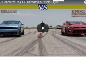 707 HP Hellcat vs 751 HP Camaro SS Street Fight!