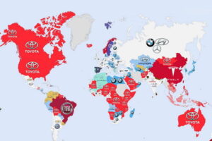 A World Map of the Most-Googled Car Brands!