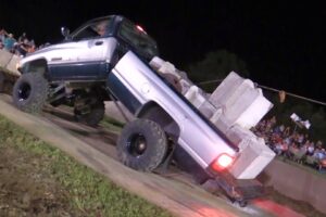 Redneck Tug of War Gone Wrong – Dodge Bends in Half!