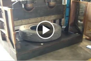 This Tire Guillotine is Oddly Satisfying to Watch!