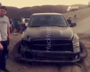 Dodge Owner Finds Out His Truck Can’t Fly!
