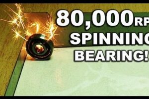 Guy Gets This Bearing Spinning At 80,000 RPMs – Check Out What Happened!