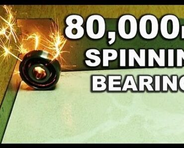 Guy Gets This Bearing Spinning At 80,000 RPMs – Check Out What Happened!
