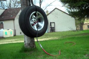 Don’t try this at home – tire blow “safety test”!
