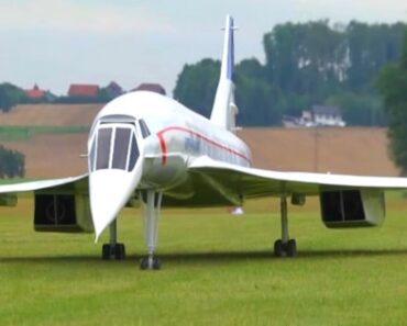 A Huge Concorde RC Plane Powered By Two Jet Turbines!