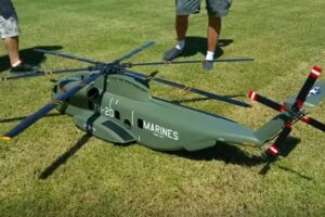 GIANT SCALE: CH-53D  47 lbs TURBINE (93,000 RPM) Marines 875-Size !