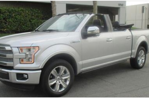 There’s Something Weird About Watching a Convertible F-150 Take Its Top Off!