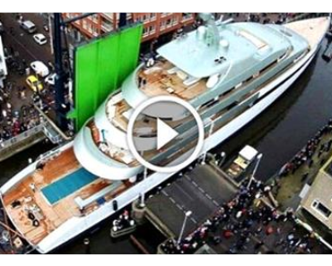 The Process Behind A 800,000 LBS Yacht LAUNCH! It’s Not Simple At All!