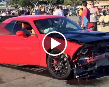 Hellcat Crashes Badly During Street Race!