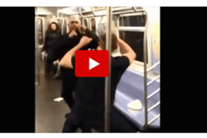 LOUD MOUTHED THUG Attacks US MARINE On Subway – INSTANTLY REGRETS IT … BOOM!