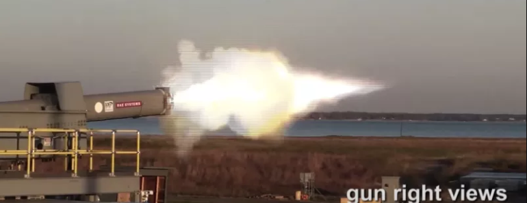 The Navy’s Giant Electromagnetic Railgun Looks Terrifyingly Powerful