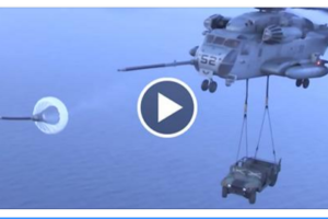 That Takes Skills – CH-53E Super Stallion Perform Air Refueling While Carrying A Humvee!