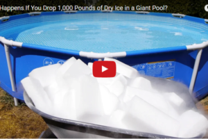 What Happens If You Drop 1,000 Pounds of Dry Ice in a Giant Pool?