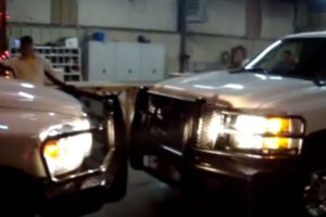 Chevy Duramax VS Dodge Cummins: Truck Push FAIL!