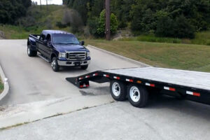 How NOT to Load a Trailer with a Ford Super Duty Pickup Truck!