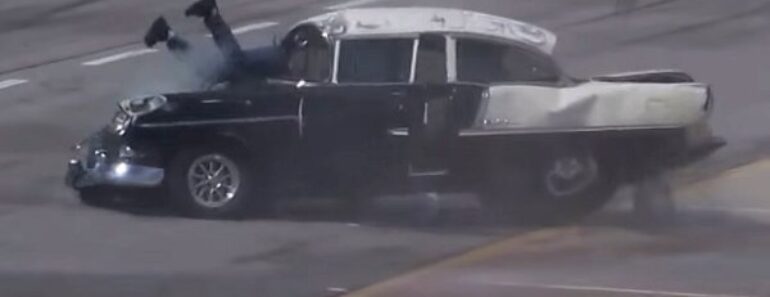 This ’55 Chevrolet Bel Air Driver Is Lucky To Be Alive!