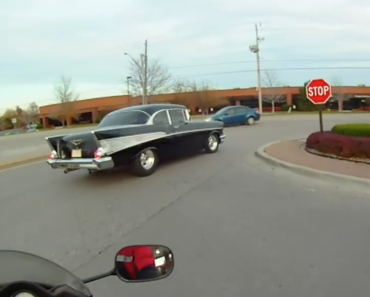 57 Chevy Bel Air vs Motorcycle – INSANE FAST