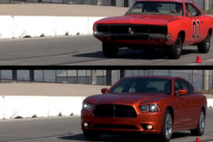 DODGE CHARGER VS. THE GENERAL LEE: Two Chargers From Different Eras Together On The Inside Line Test Track!