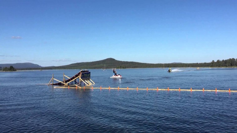 World record! First backflip on water ever.