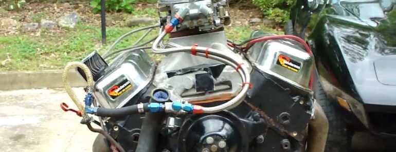 Watch this 468 Chevy Big Block engine Start up with insane exhaust!