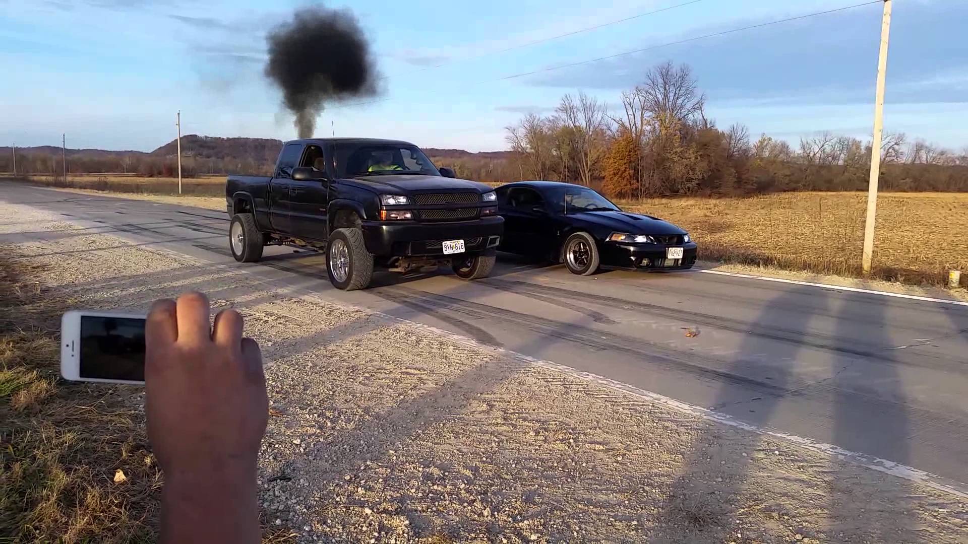 A Duramax Takes On A Shelby Cobra In A Drag Race