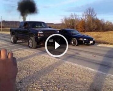 A Duramax Takes On A Shelby Cobra In A Drag Race!