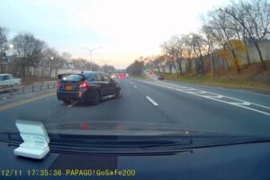 Subaru WRX STI Car Crash (Dash cam footage from behind)