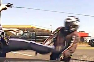 Justice is served to a biker who was the victim of police brutality!