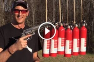 How Many Fire Extinguishers Do You Think A S&W 500 Magnum Can Shoot Through?