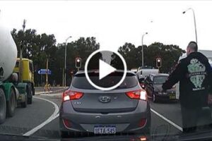 Crazy Road Rage – Concrete Truck Driver Dishing it Out!!!