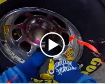 NASCAR Rear Tire Changer Helmet Camera!