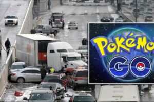Pokemon Go: Major Highway Accident After Man Stops In Middle Of Highway To Catch Pikachu!