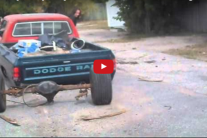 Ram Tough? Dodge Loses Rear Axle After Hitting Pothole!