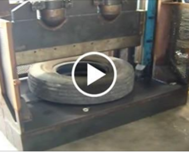 This Tire Guillotine is Oddly Satisfying to Watch!