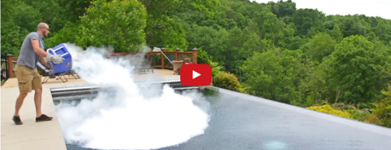 What Happens When 30 Pounds Of Dry Ice Are Dropped In A Pool?