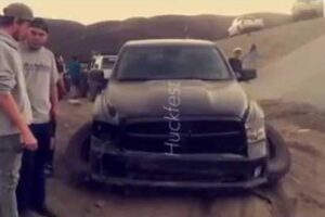 Dodge Owner Finds Out His Truck Can’t Fly!