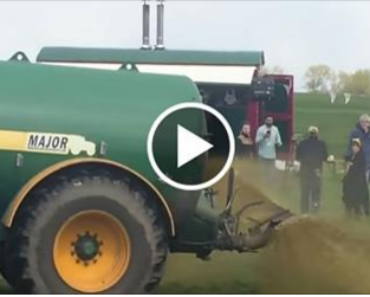 Angry Farmer Sprays Poop all Over Protestors Trespassing on his Land!