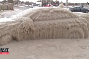 Watch The Infamous ‘Ice Car’ Be Liberated From Frozen Shell!